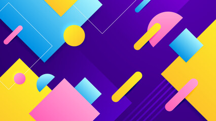 Colorful colourful gradient abstract background with geometric shape