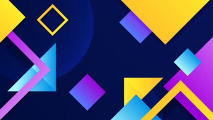 Colorful colourful vector abstract gradient geometric background with futuristic style