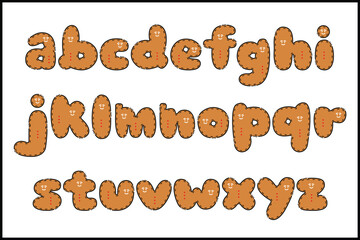 Handcrafted Merry Christmas letters color creative art typographic design