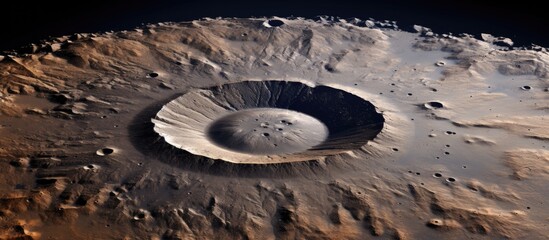 Lunar crater in Nevada with volcanic origins - obrazy, fototapety, plakaty