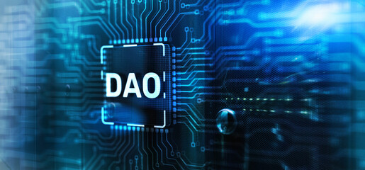 DAO. Decentralized Autonomous Organization on 3d Electronic Circuit Board Chip