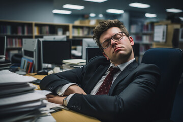 businessman in office