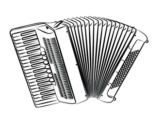 The sketch of a classical accordion.
- 666921843