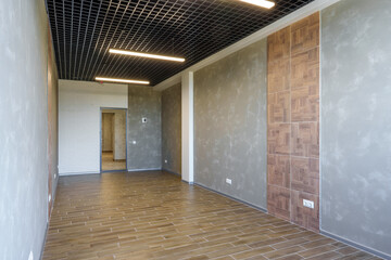 Modern open space office interior for background