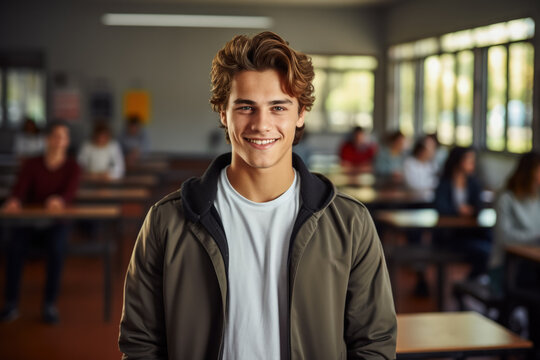 Student in a driving school 