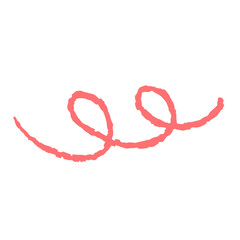 Naklejka premium Set of Hand drawn marker pen line stroke. Highlight underline and strike through. Pen line template. Vector illustration isolated on white background.