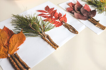 Children's creative activities, autumn idea