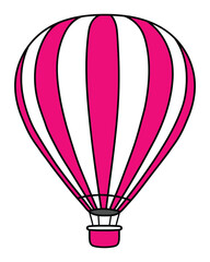 Fototapeta premium Vector illustration Cappadocia, Turkey. Isolate of Hand drawn line doodle Turkish symbols.