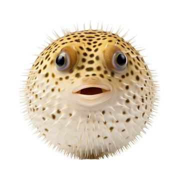 puffer fish isolated on transparent background,transparency 