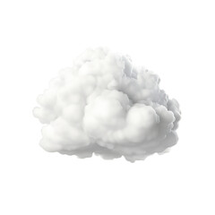 White cloud isolated on transparent background,transparency 