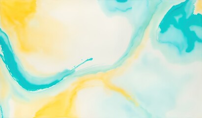 Abstract blue green watercolor background.