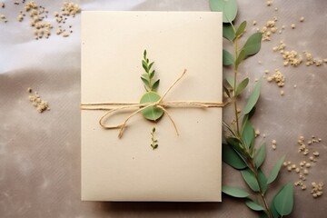 eco-friendly invitation made of recycled paper