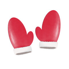 red christmas gloves