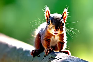 Fotobehang a cute squirrel © 부광 최