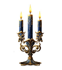 hanukkah candle light ai generated