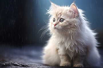 Gato persa blanco