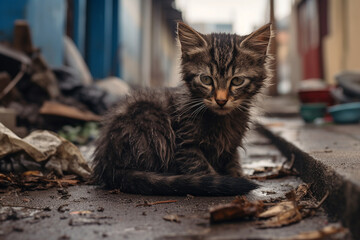 Gatito abandonado
