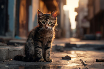 Gatito abandonado