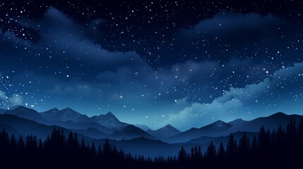 A dreamy, starry night sky for a celestial atmosphere - obrazy, fototapety, plakaty