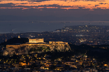 The Accropolis and Parthenon by sunset 4