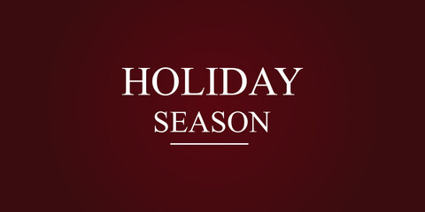 Happy Holiday's beautiful text illustration design