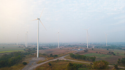 Obraz premium wind farm Clean energy for the world