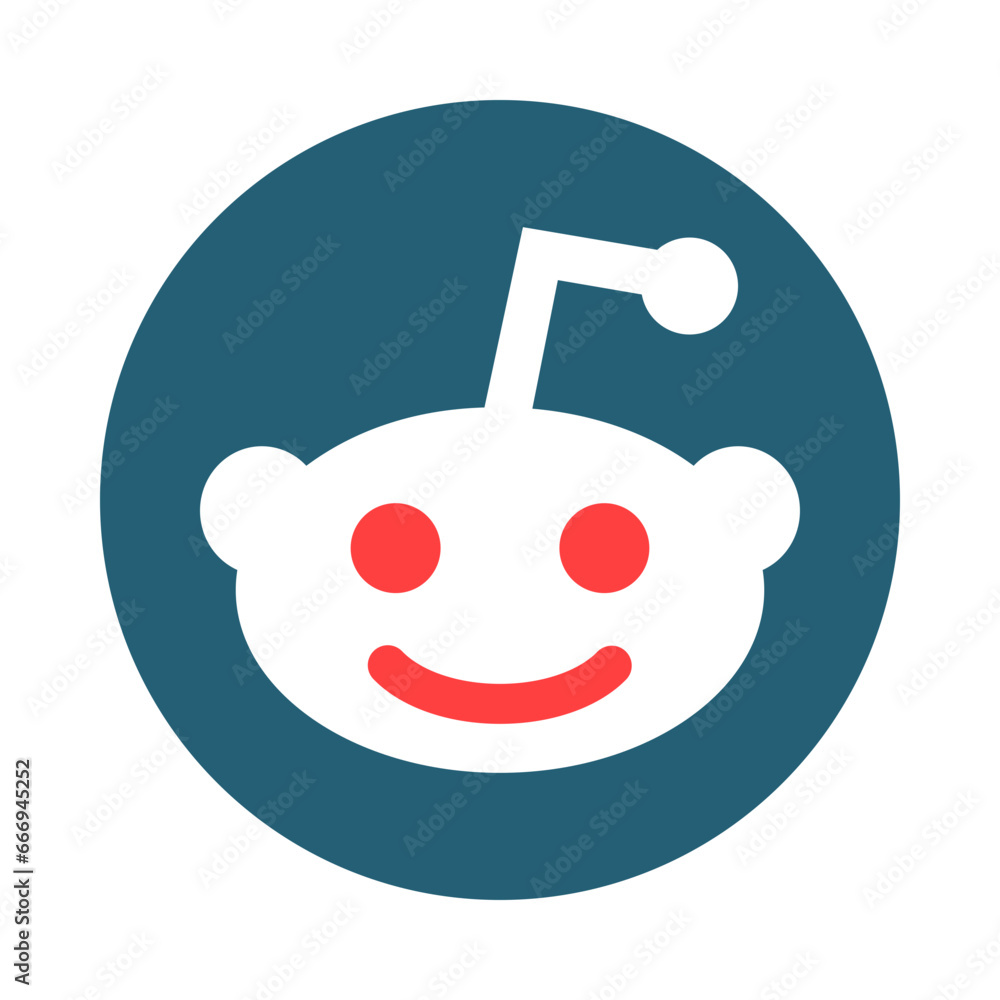 Wall mural reddit glyph two color icon design