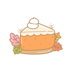 cute cake in autumn