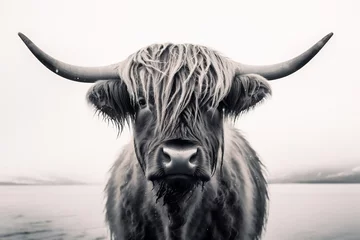 Foto op Canvas Highlands nature cow mammal animal © VICHIZH