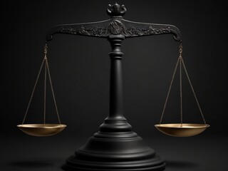 A symbolic illustration of the justice scale represents the principles of balance, equality, and fairness within the legal system, ensuring justice prevails.