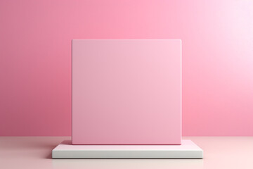 square pink background