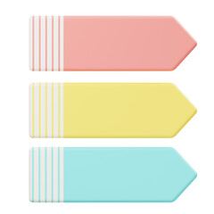 Obraz premium 3D Paper Note Label