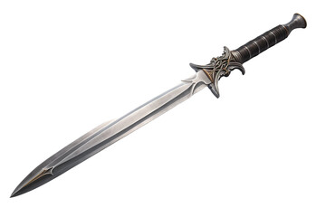 sword isolated on transparent background, Generative Ai