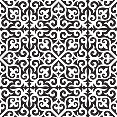 Seamless patterns. Ethno. Kazakh ornaments. Traditional patterns of Kazakhs. Background, nomad life design. Ancient Turkic ornaments. Customs and traditions of Kazakhstan. Decorative art of nomads