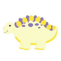 Cute Big Yellow Purple Dinosaur | Dinosaurs Series
