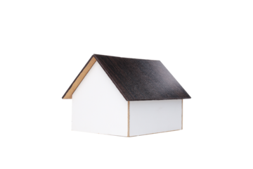 PNG,toy wooden house, isolated on white background