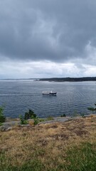 Kristiansand Norway dyring the day with stormy weather ahead