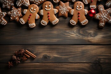 Sweet Christmas Decorations: a Variety of Adornments in Delicious Gingerbread man 