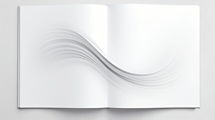 Open magazine blank page template