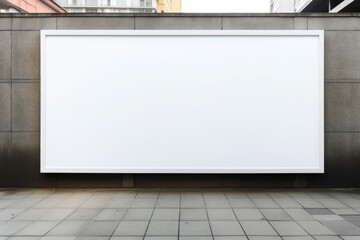 Town billboard, Mockup space for marketing, blank advertising. Generative AI