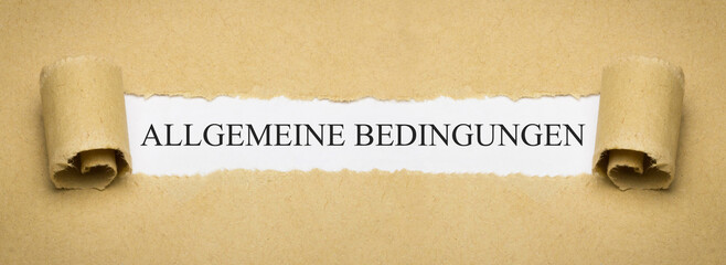 Allgemeine Bedingungen