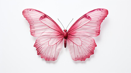Pink watercolor butterfly design