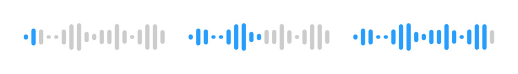 Voice message. Sound messaging. Vector illustration.