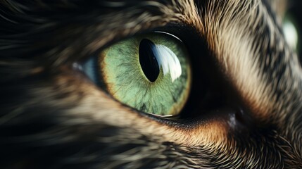 Hypnotic hyperzoom into the eye of a cat - Powered by Adobe