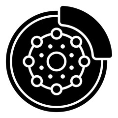 Disc Brake Icon, Auto Repair Vector Illustration