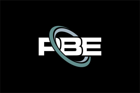 PBE creative letter logo design vector icon illustration