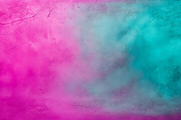 Purple green abstract background gradient. Magenta and turquoise toned background soft gradient two colors paint.