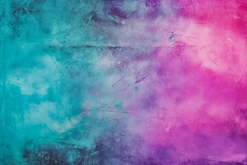 Purple green abstract background gradient. Magenta and turquoise toned background soft gradient two colors paint.