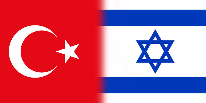 flag of Israel and Turkey in one image