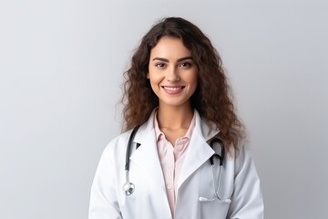 Young doctor girl